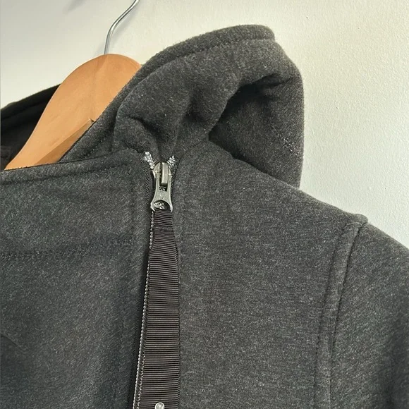 Lululemon Cozy Up Jacket Charcoal Gray Black Lightweight Coat Size 6 - Picture 5 of 17